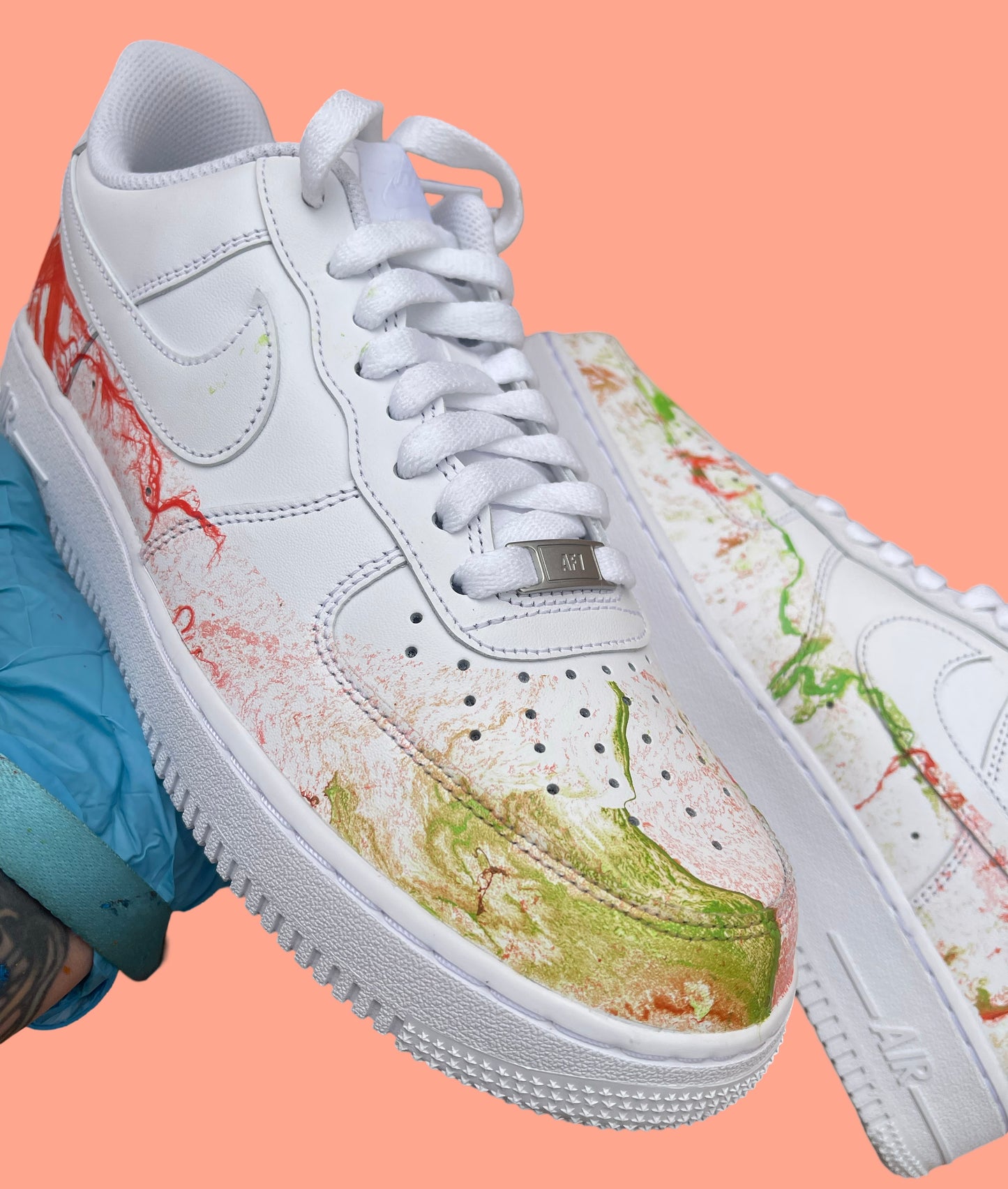 Custom Hydrodipped Nike AF1s